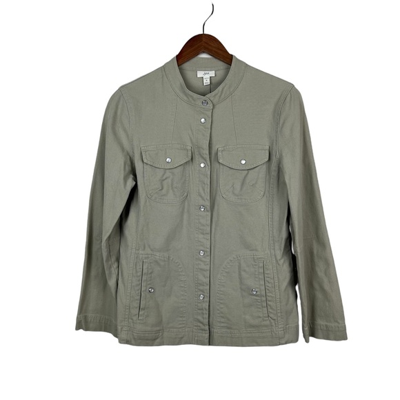 J. Jill Jackets & Blazers - J. Jill Womens Jacket Lightweight Utility Jacket Size Small Tan
